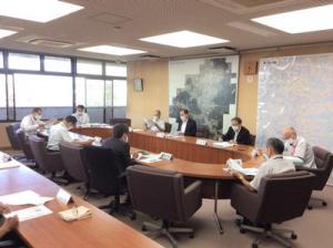 第27回幸田町新型コロナウイルス感染症対策本部会議の様子