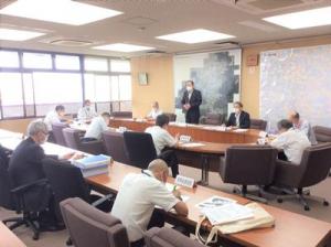 第24回幸田町新型コロナウイルス感染症対策本部会議の様子