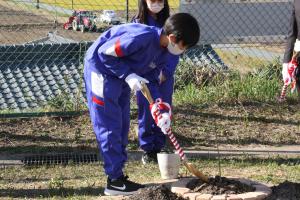 坂崎小学校　植樹式